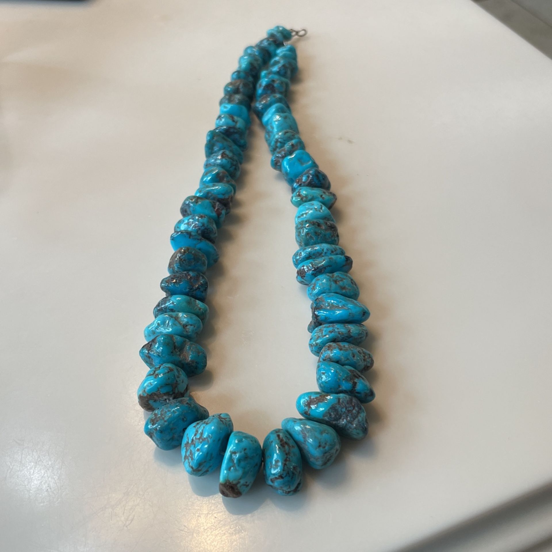 Turquoise Rock Stones  Necklace