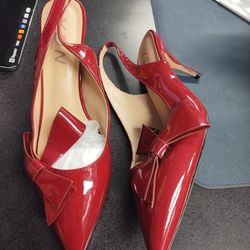 Super Cute Red Heels/ Size 12/ New/ $20 Cash Only/ Blue Diamond And Rainbow 