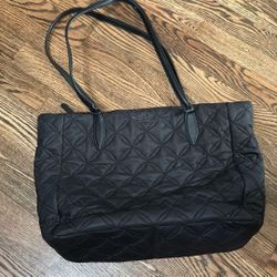 Black Kate Spade large puffer tote
