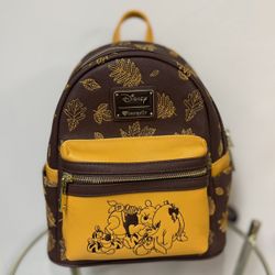 Loungefly Winnie The Pooh Autumn Mini Backpack RARE