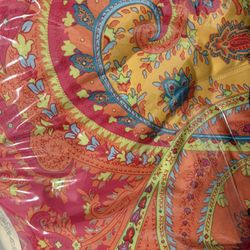 BRIGHT PAISLEY BEDDING SET Microfiber FULL size 