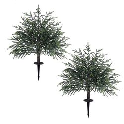 Artificial Trees With Stakes! Brand New In Box!