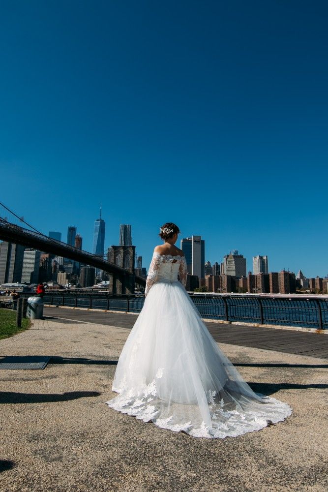 Ball Gown Wedding Dress (adjustable size from small to large) and Change Dress (small/medium size)