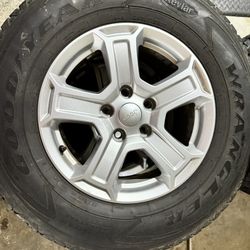 Goodyear Wrangler Tire with Jeep Rim