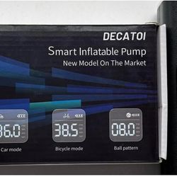 NEW-Decatoi Smart Inflatable Air Pump Portable Electric Compressor LED 240 PSI