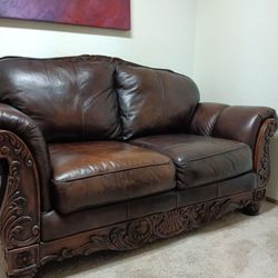 Leather Loveseat Chair 