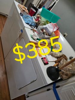 Whirlpool washer and gas dryer