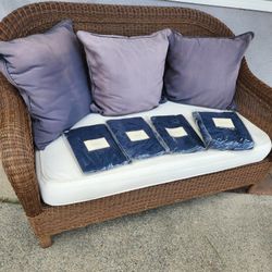 Pottery Barn Palmetto Outdoor Loveseat Couch