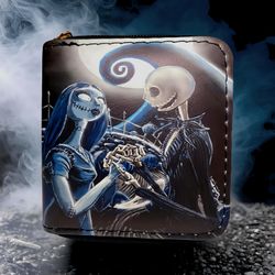 🖤 Step into Halloween Town with this hauntingly beautiful Nightmare Before Christmas wallet! 🖤
