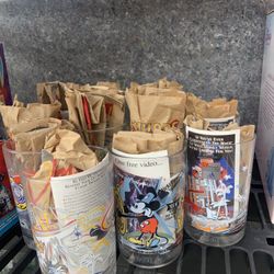 Disney Glass Cup Collectibles