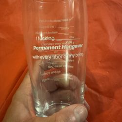 Permanent Hangover Madlibs Beer Glass