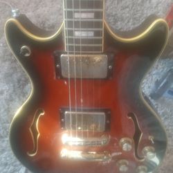 Vantage Entertainer Ve-565 Electric Guitar Japanese Semi Hollow Body Les Paul