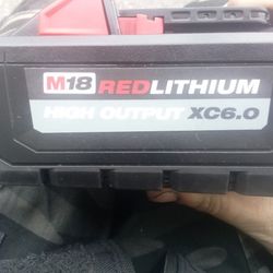 Brand New Never Used Milwaukee M18 Drill Battery Xc6.0 