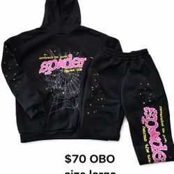 Spider Hoodie & Sweatpants Set – Size Large – $70 OBO