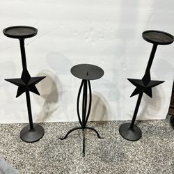 Wrought Iron Candle holders