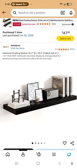 Floating shelf