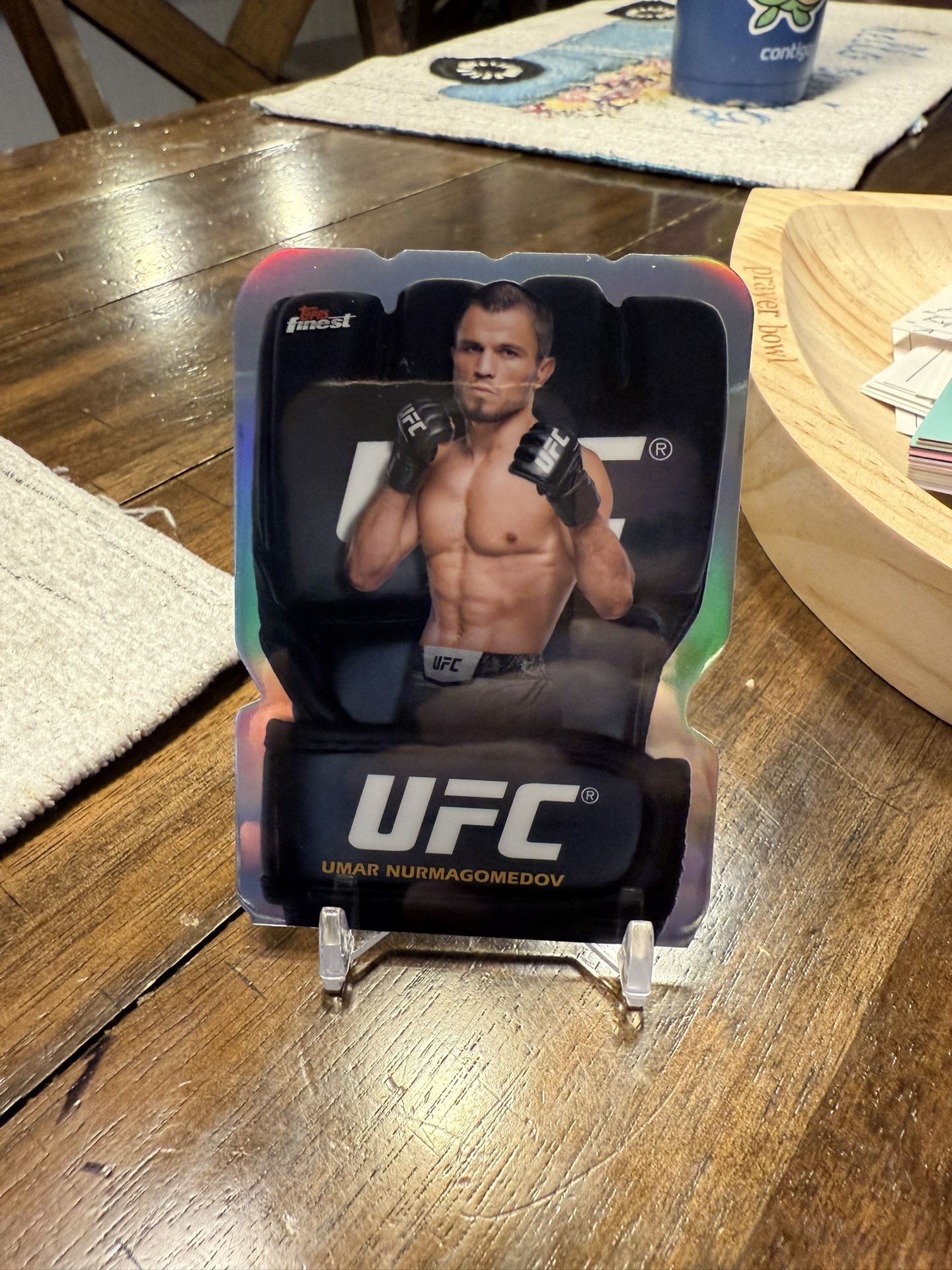 2024 Topps Finest UFC Umar Nurmagomedov Fight Glove Die-Cut CASE HIT SP