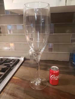 Large champagne decorative glass