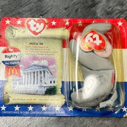 TY Beanie Babies Extremely Rare McDonalds Righty the Elephant Unopened!