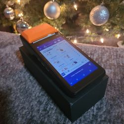 POS Receipt Printer Android 8.1 1D/2D Barcode Scanner PDA Terminal 3G WiFi BT Comunication with 5.0" Touchscreen 58mm Width/NFC Thermal Label Printing