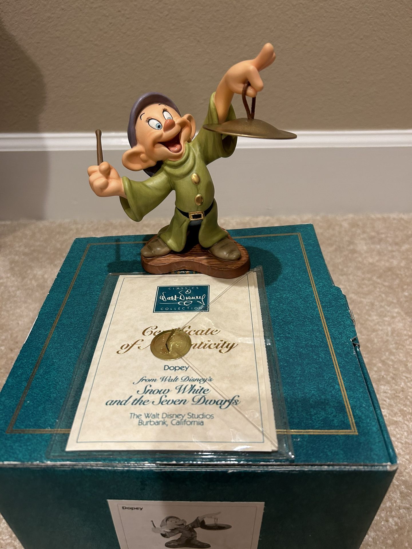 Rare Walt Disney Classic Collection “Dopey” From Snow White And The Seven Dearfs