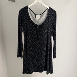 Reformation Maisie Knit Dress – Cosmic Dot – Size L