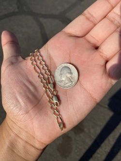 14k gold Figaro bracelet