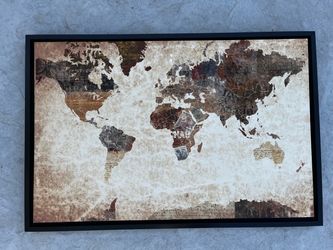 World map decor