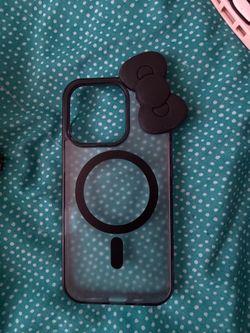 Black Bow Iphone 16 pro case