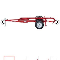 Harbor Freight Folding Trailer, Assembled, Wired. And Painted. Used Twice, Never Registered. 