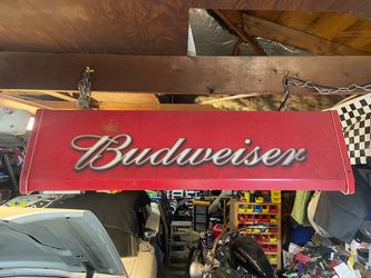 BUDWEISER BAR POOL TABLE 38 INCH LIGHT