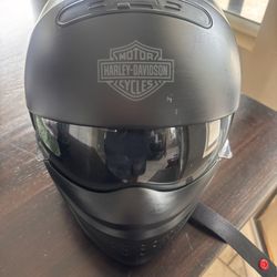 Harley 3 Piece Matte black Helmet