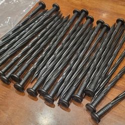 NEW 25 Plastic Black Gardening Plants Yard 8-Inch Stakes/Nails