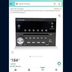 RV Reciever Or Boat Or Anything you like  iRV Technology IRV31 Am/FM/CD/DVD Rv Boat Radio Stereo 2 Zones Wallmount Receiver 2.1 Channels Surround