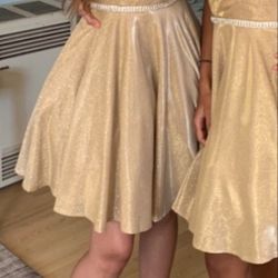 Prom Dress Party Quinceañera Gold