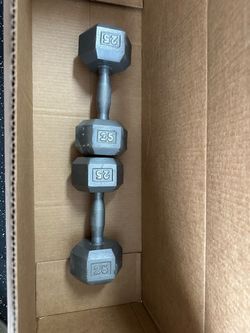 25 LB Dumbbell Pair - Hampton Brand - Commercial Grade