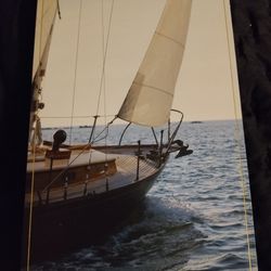 Blank Boat Greeting Card $5