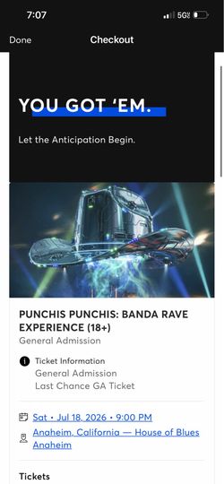Punchis ticket