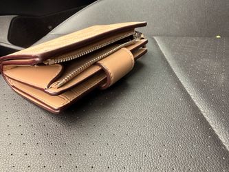 Coach Medium Corner Zip Wallet In Signature Canvas