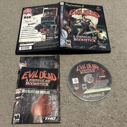Evil Dead: A Fistful of Boomstick Sony Playstation 2 PS2 Complete CIB w/ Manual 