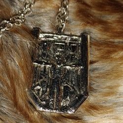 Silver Heavily sculptured Pendant