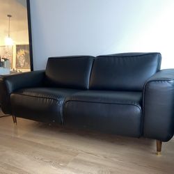 Black Sofa (faux leather) 