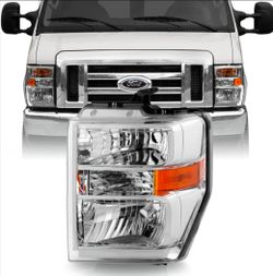 2008-2014 Ford E150 E250 Van 08-21 E350 E450 Super Duty Headlight Headlamp Driver Side