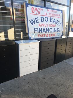 Chest 5 Drawers In Any Color New