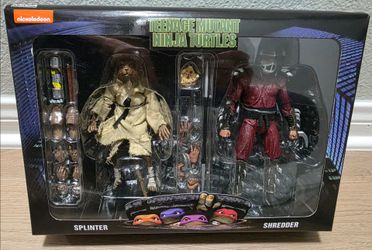 Neca Teenage Mutant Ninja Turtles Splinter & Shredder 2 Pack