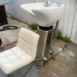 Salon Pedestal Shampoo Bowl/Backwash Sink
