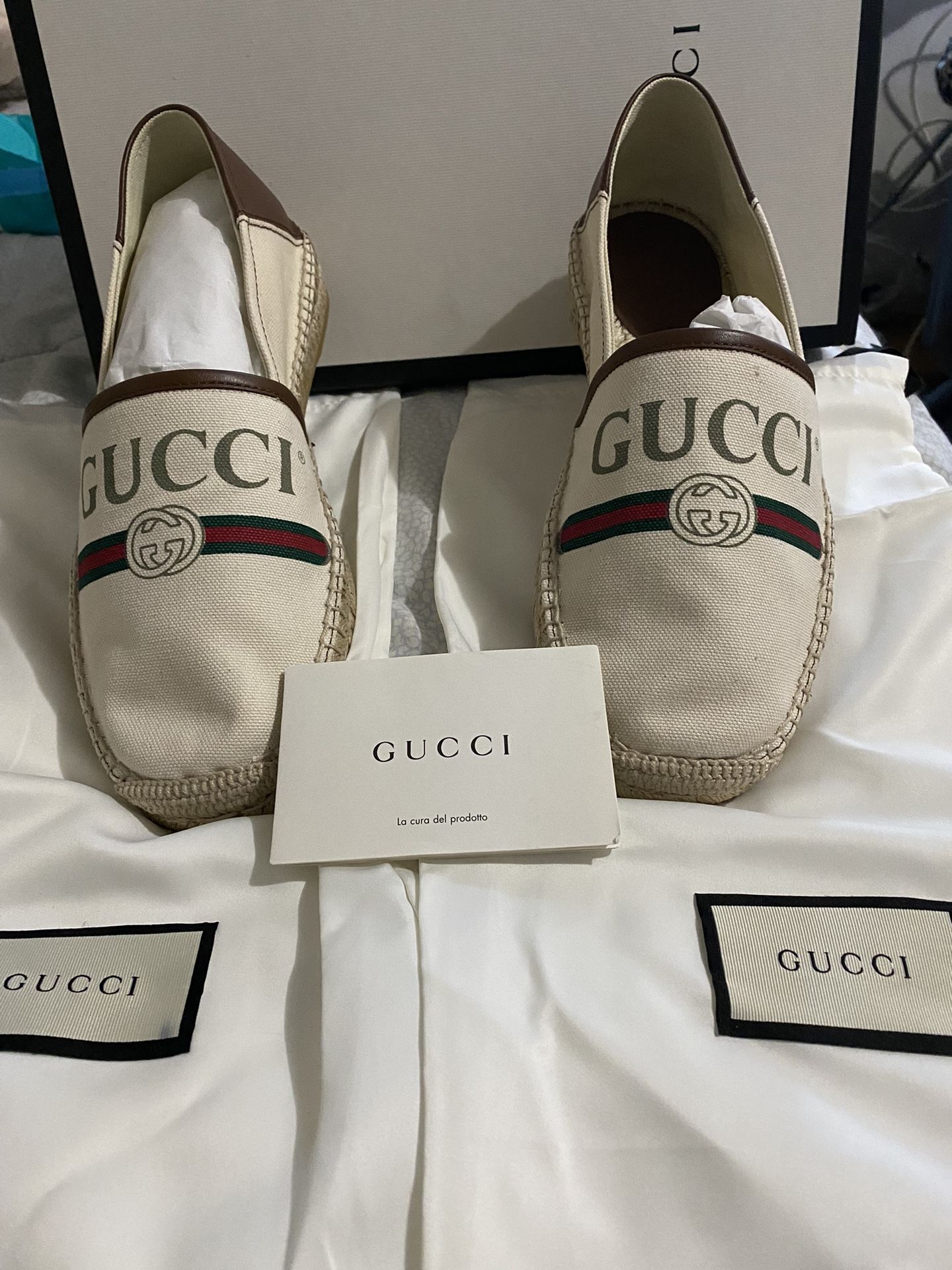 Gucci espadrilles Size 8 1/2 For Women , Size 6 For Men