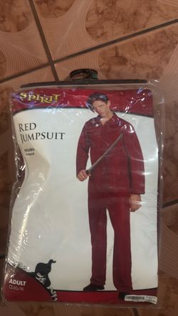 Red jumpsuit