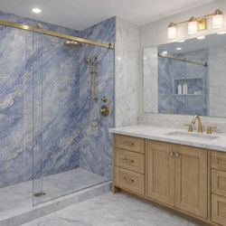 Bathroom Vanity and Shower Panel