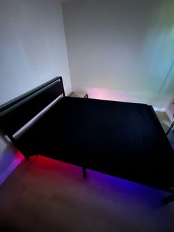 Queen bed and frame